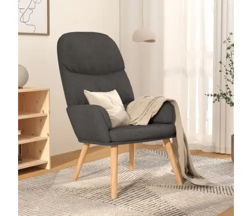 Atpūtas Krēsls, Tumši Pelēks Audums Vidaxl