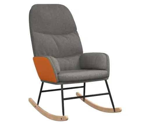 Šūpuļkrēsls, Gaiši Pelēks Audums Vidaxl