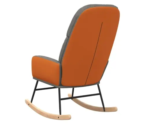 Šūpuļkrēsls, Gaiši Pelēks Audums Vidaxl