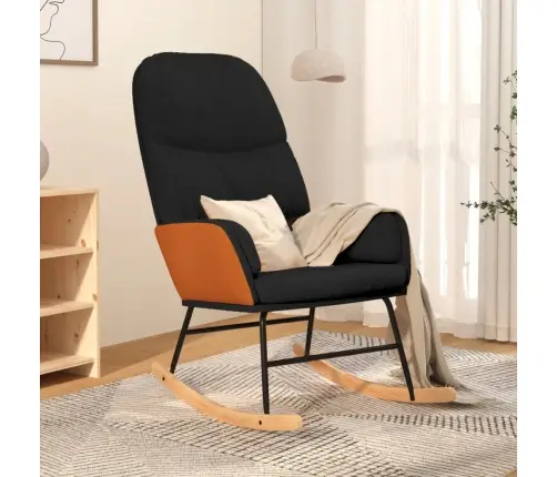 Supama Kėdė, Juodos Spalvos, Audinys