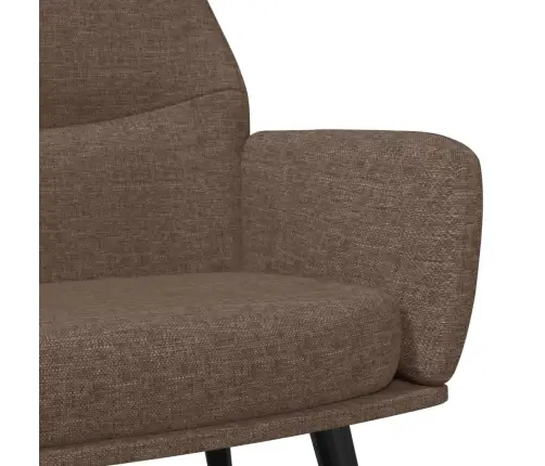 Atpūtas Krēsls, Pelēkbrūns Audums Vidaxl