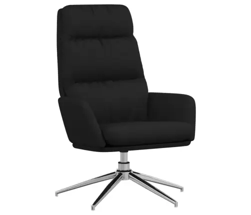 Atpūtas Krēsls, Melns Audums Vidaxl