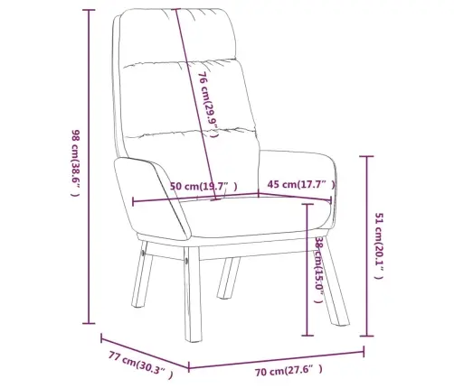 Poilsio Kėdė, Juodos Spalvos, Audinys