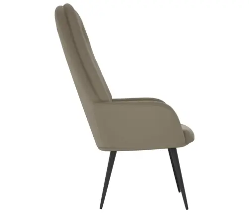 Atpūtas Krēsls, Gaiši Pelēks Samts Vidaxl