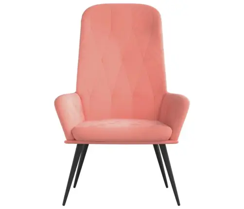 Atpūtas Krēsls, Rozā Samts Vidaxl