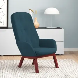 Atpūtas Krēsls, Zils Samts Vidaxl