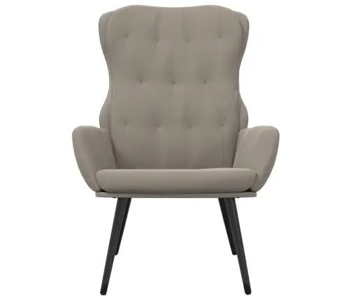 Atpūtas Krēsls, Gaiši Pelēks Samts Vidaxl
