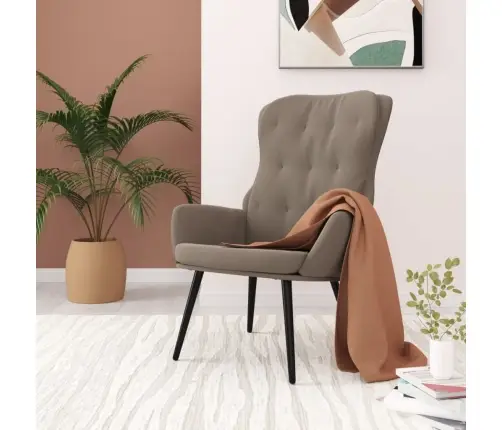 Atpūtas Krēsls, Gaiši Pelēks Samts Vidaxl