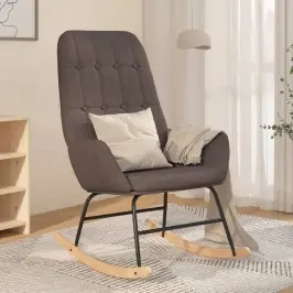 Šūpuļkrēsls, Tumši Pelēks Audums Vidaxl
