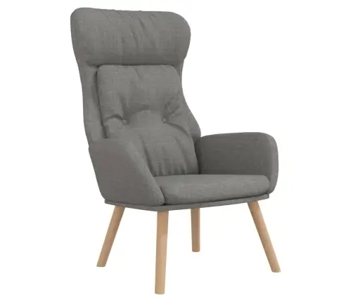 Atpūtas Krēsls, Gaiši Pelēks Audums Vidaxl