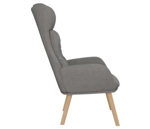 Atpūtas Krēsls, Gaiši Pelēks Audums Vidaxl