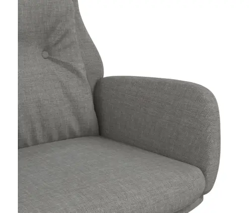 Atpūtas Krēsls, Gaiši Pelēks Audums Vidaxl