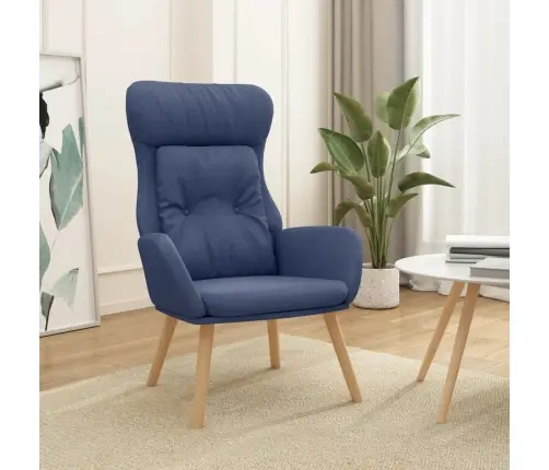 Atpūtas Krēsls, Zils Audums Vidaxl