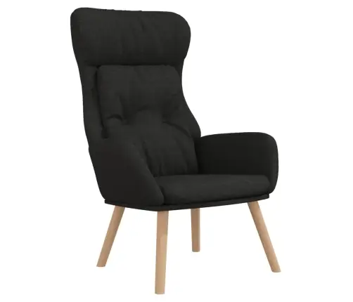 Atpūtas Krēsls, Melns Audums Vidaxl