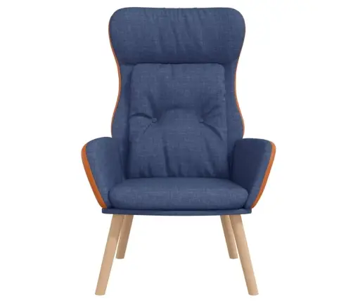 Poilsio Kėdė, Mėlynos Spalvos, Audinys Ir Pvc