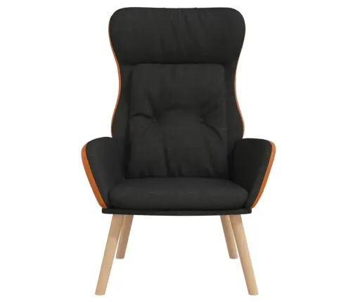 Atpūtas Krēsls, Melns, Audums Un Pvc Vidaxl