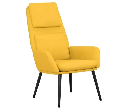 Atpūtas Krēsls, Sinepju Dzeltens Audums Vidaxl