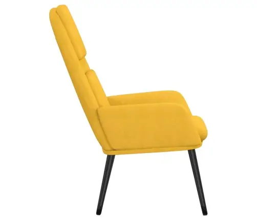 Atpūtas Krēsls, Sinepju Dzeltens Audums Vidaxl
