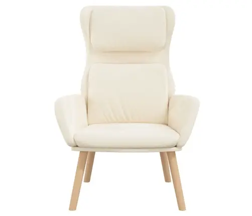 Atpūtas Krēsls, Krēmbalts Samts Vidaxl