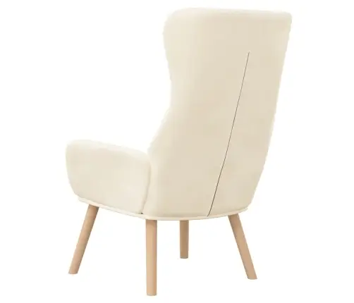 Atpūtas Krēsls, Krēmbalts Samts Vidaxl