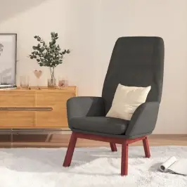 Poilsio Kėdė, Tamsiai Pilkos Spalvos, Audinys