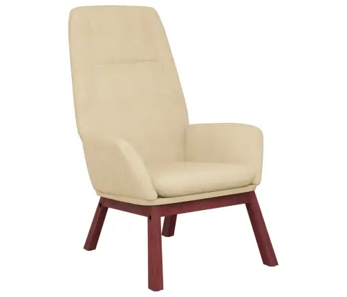 Atpūtas Krēsls, Krēmkrāsas Audums Vidaxl