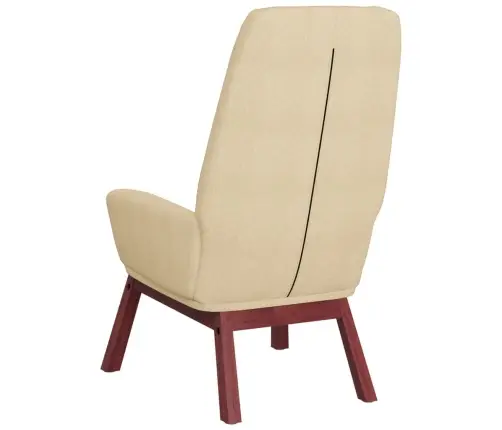 Atpūtas Krēsls, Krēmkrāsas Audums Vidaxl