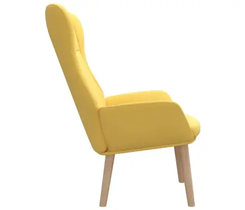 Atpūtas Krēsls, Sinepju Dzeltens Audums Vidaxl