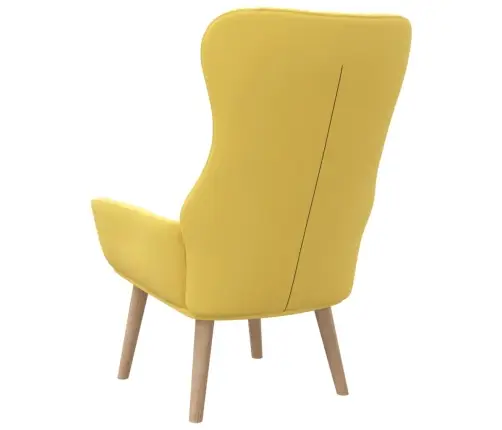 Atpūtas Krēsls, Sinepju Dzeltens Audums Vidaxl