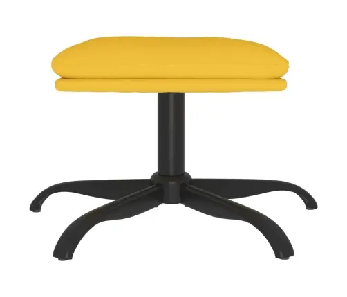 Kājsoliņš, 60X60X36 Cm, Sinepju Dzeltens Audums Vidaxl