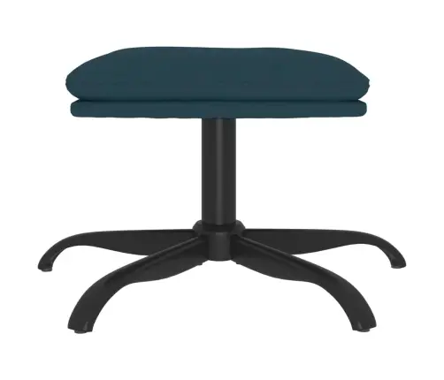 Kājsoliņš, 60X60X36 Cm, Zils Samts Vidaxl