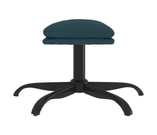 Kājsoliņš, 60X60X36 Cm, Zils Samts Vidaxl