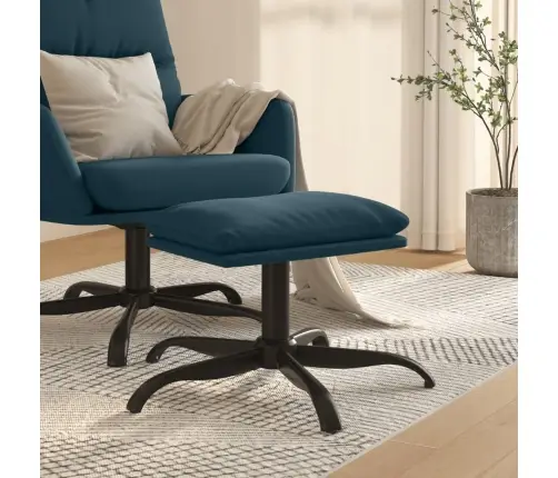 Kājsoliņš, 60X60X36 Cm, Zils Samts Vidaxl