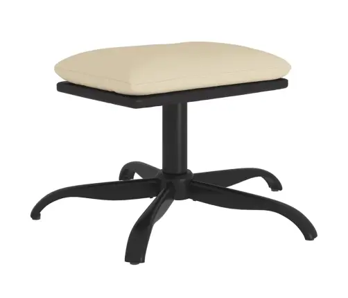 Kājsoliņš, 60X60X36 Cm, Krēmkrāsas, Audums Un Mākslīgā Āda Vidaxl