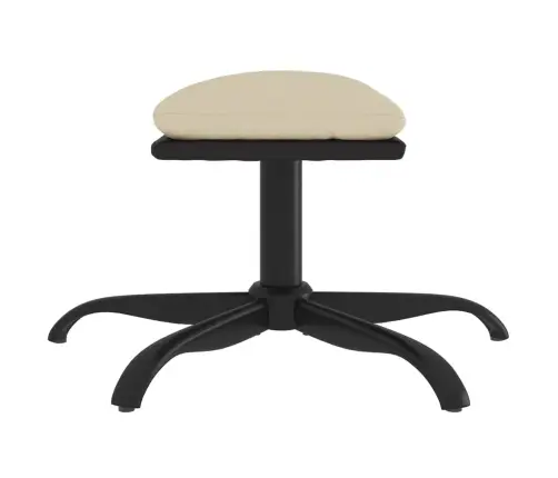 Kājsoliņš, 60X60X36 Cm, Krēmkrāsas, Audums Un Mākslīgā Āda Vidaxl