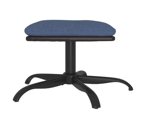 Kājsoliņš, 60X60X36 Cm, Zils, Audums Un Mākslīgā Āda Vidaxl