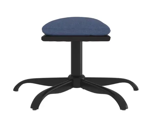 Kājsoliņš, 60X60X36 Cm, Zils, Audums Un Mākslīgā Āda Vidaxl