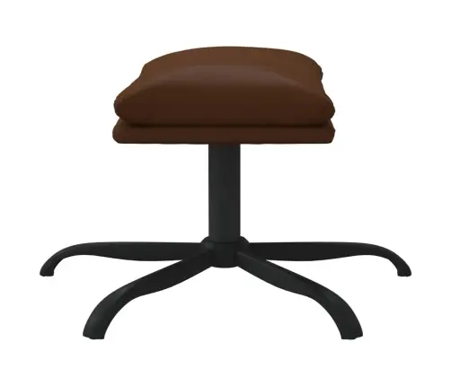 Kājsoliņš, 45X29,5X36 Cm, Spīdīgi Brūna Mākslīgā Āda Vidaxl