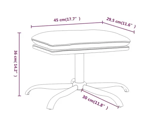 Kājsoliņš, 45X29,5X36 Cm, Spīdīgi Brūna Mākslīgā Āda Vidaxl