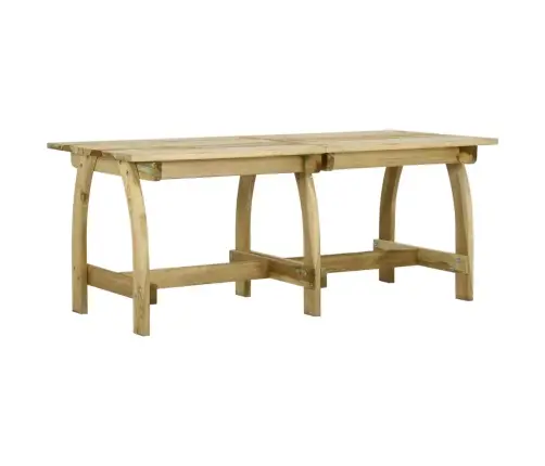 Dārza Galds, 220X74X75 Cm, Impregnēts Priedes Koks Vidaxl