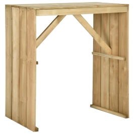 Baro Stalas, 100X60X110cm Impregnuota Pušies Mediena