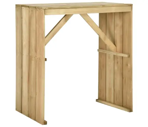 Baro Stalas, 100X60X110cm Impregnuota Pušies Mediena