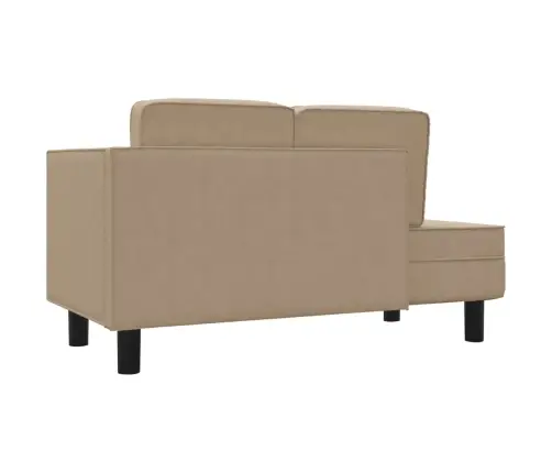 Poilsio Sofa Su Pagalvėmis/Ilga Pagalve, Kapučino, Dirbtinė Oda