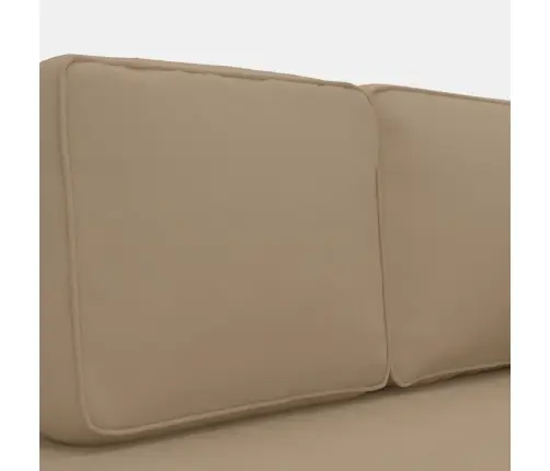 Poilsio Sofa Su Pagalvėmis/Ilga Pagalve, Kapučino, Dirbtinė Oda