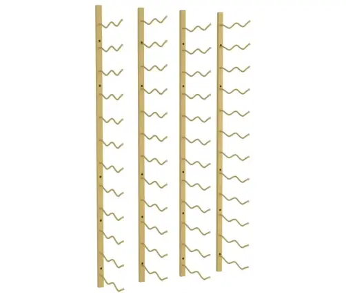 Prie Sienos Montuojami Vyno Laikikliai, 2Vnt., Aukso, Geležis