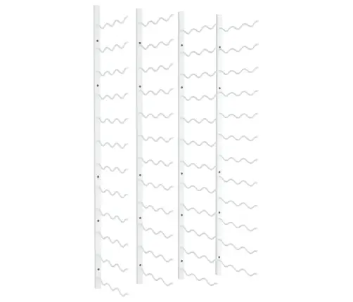 Prie Sienos Montuojami Vyno Laikikliai, 2Vnt., Balti, Geležis