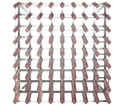 Vīna Pudeļu Plaukts 72 Pudelēm, Brūns Priedes Masīvkoks Vidaxl