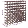 Vīna Pudeļu Plaukts 72 Pudelēm, Brūns Priedes Masīvkoks Vidaxl