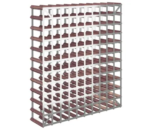 Vīna Pudeļu Plaukts 120 Pudelēm, Brūns Priedes Masīvkoks Vidaxl