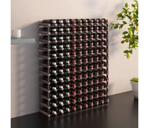 Vīna Pudeļu Plaukts 120 Pudelēm, Brūns Priedes Masīvkoks Vidaxl